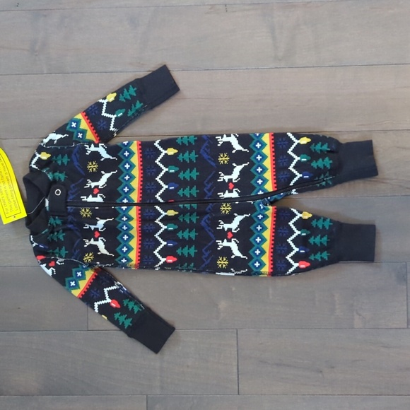 NWT Hanna Andersson 3-6 Month Zip Holiday Sleeper - Picture 2 of 7